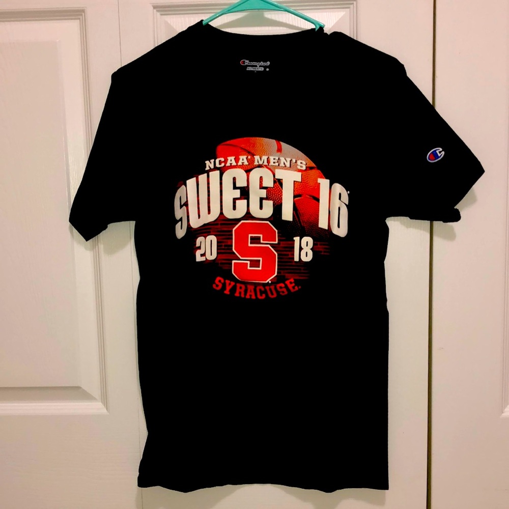 Men’s NCAA 2018 Sweet 16 Syracuse Basketball T Shirt Navy Blue Size S